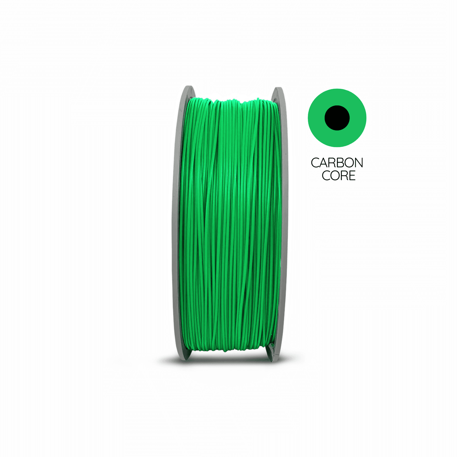A 1kg spool of Filaform PLA Pro Carbon Fibre in Green, 1.75 mm